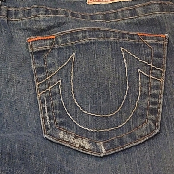 True Religion Joey Jean Woman Low Boot Distressed Wash w Stretch L 28 - Picture 10 of 10